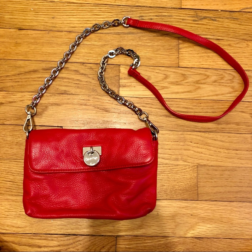 Calvin Klein Leather Chain strap bag